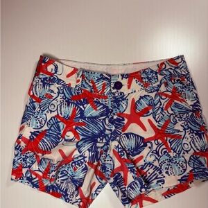 Lilly Pulitzer Colorful Starfish Print Callahan Shorts size 0